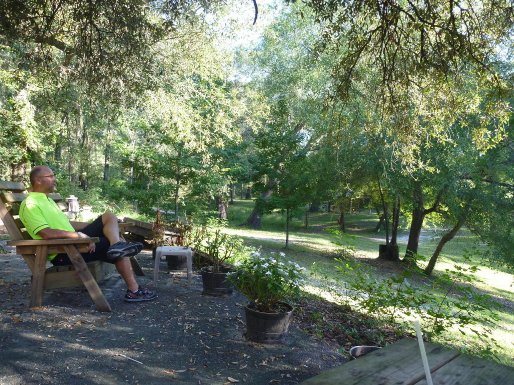Enjoying the Suwannee River. 