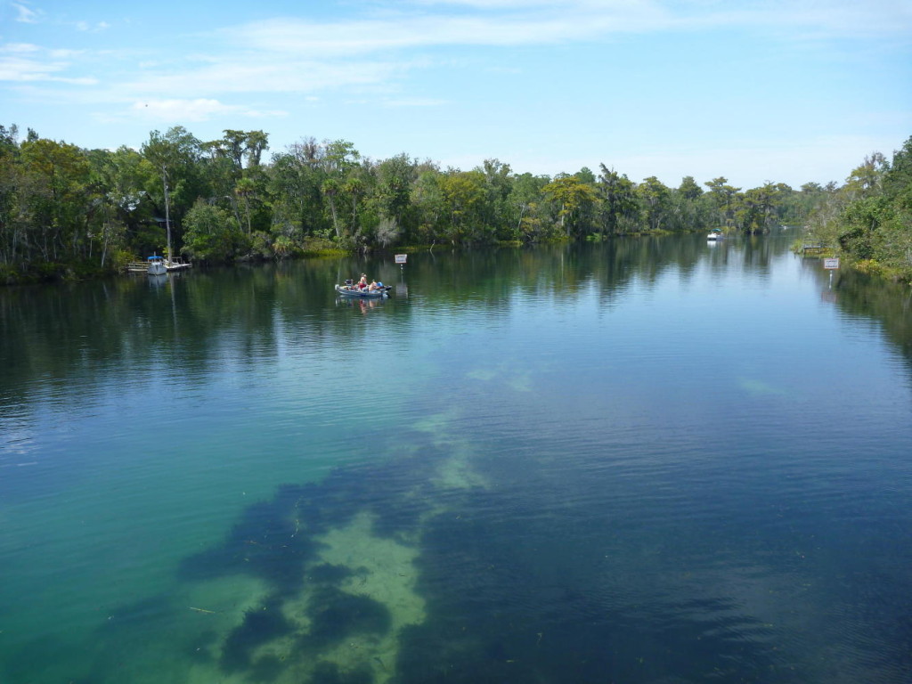Clear water. 