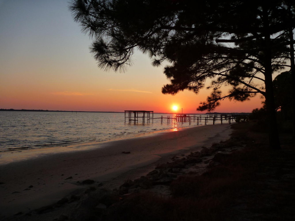 Sunset from our campsite. 