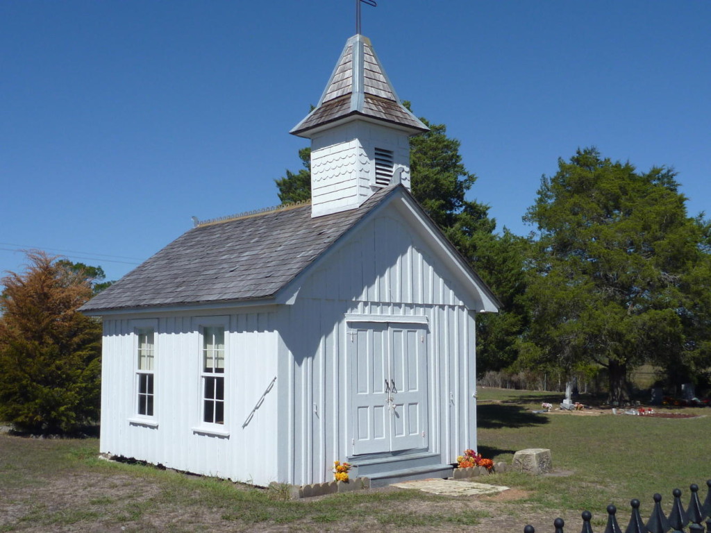 This is one tiny church. 