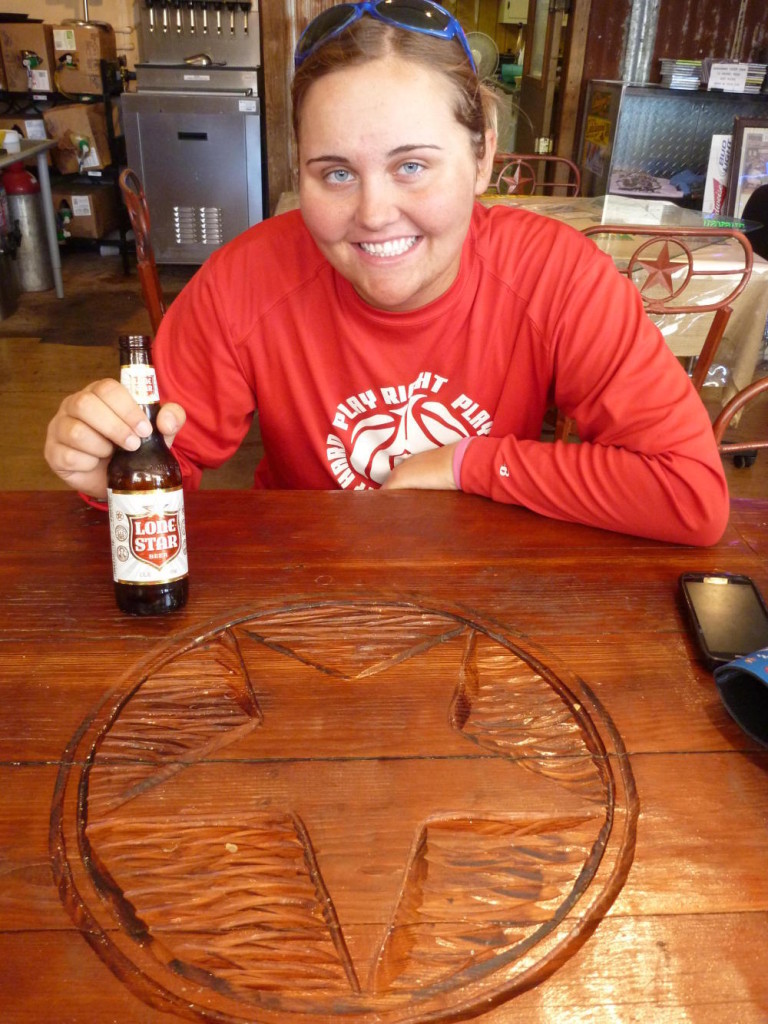 A Lone Star for lunch. 
