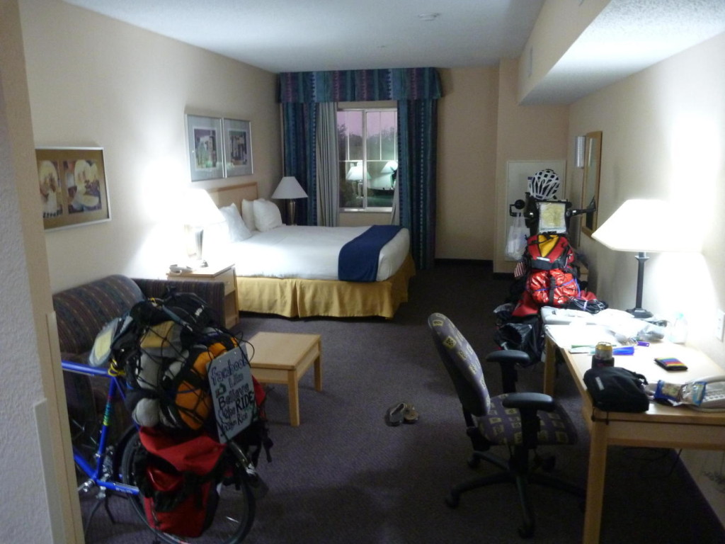 The bikes have a nice place for two nights. 