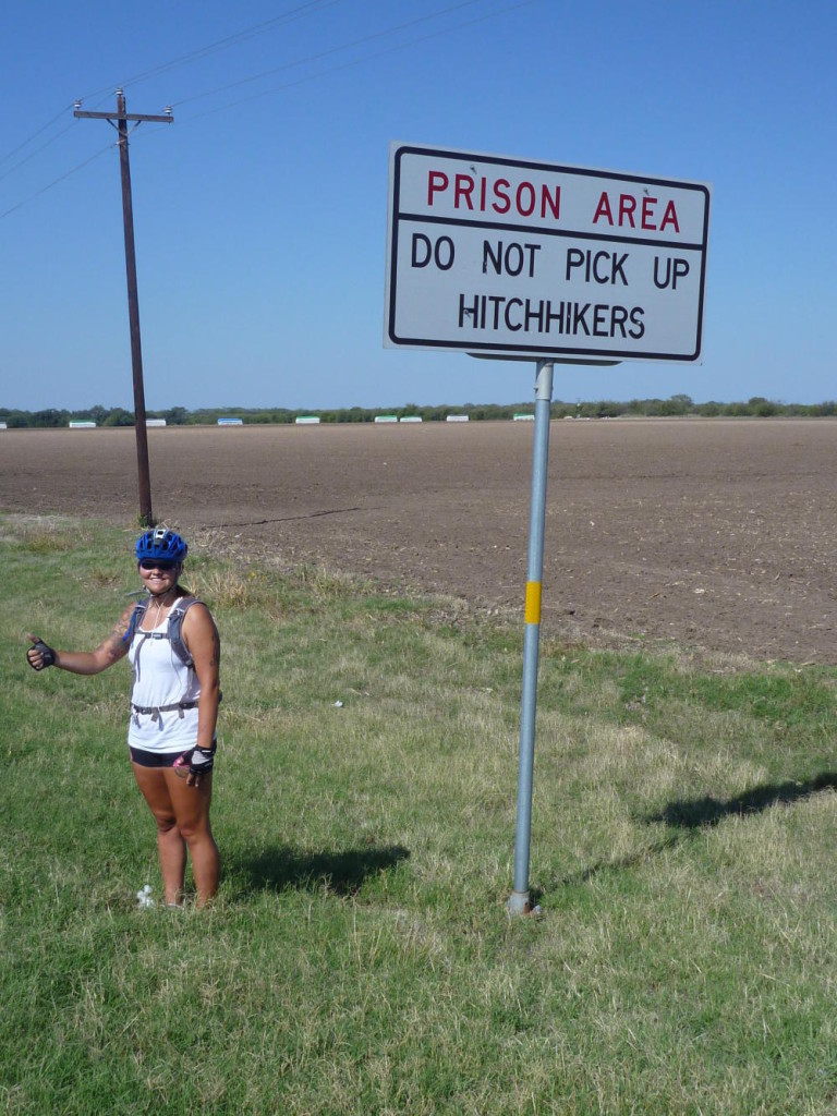 She has been convicted of too many flats. Don't pick her up! 
