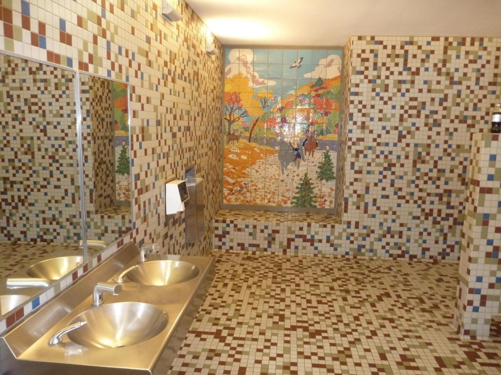 and what a restroom! 