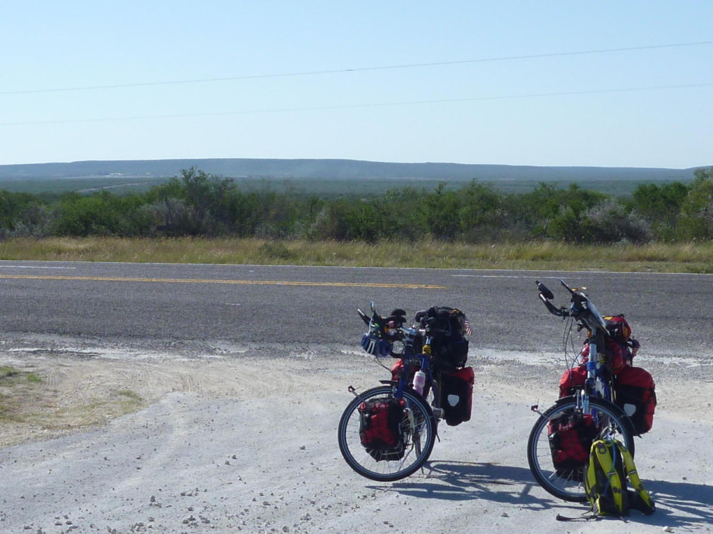 An apple break an hour outside Brackettville, Texas. 