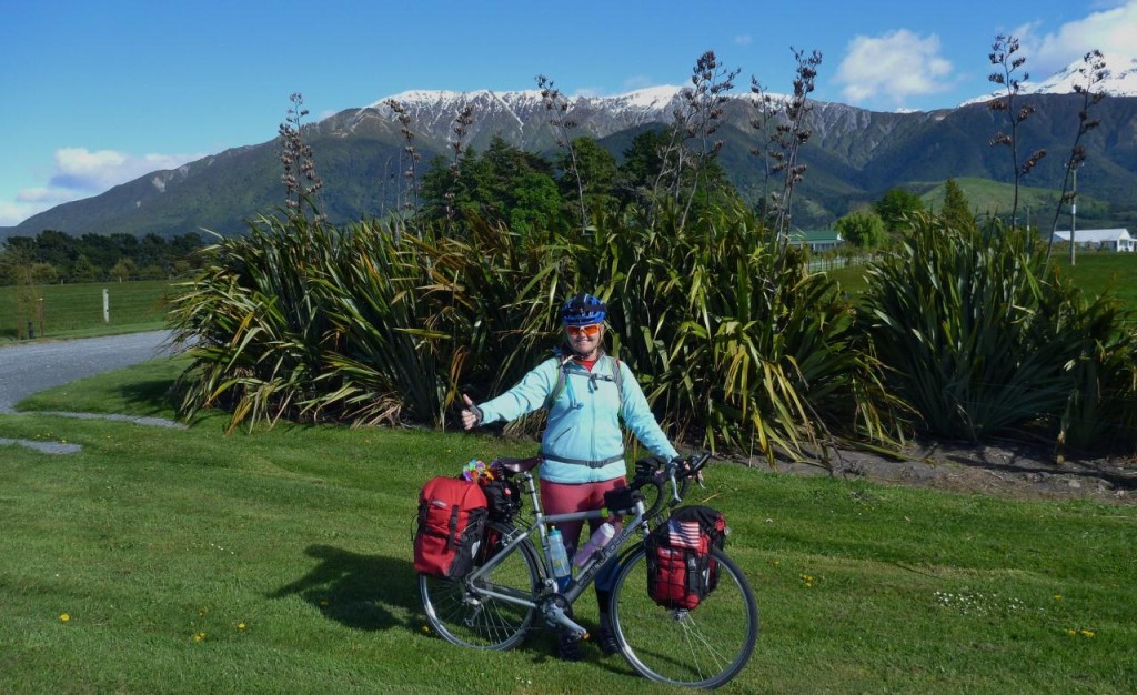 We tried to catch a ride at first just to get out of the wind. After 30 minutes we were back on the saddle. 