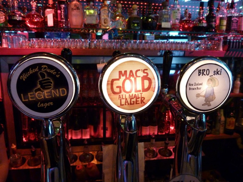 A nice selection of local brews. 