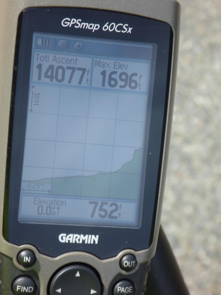 It was a steep climb. 
