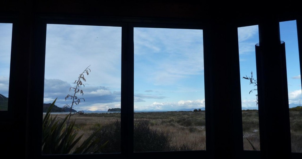 The view from the local restaurant seat. 