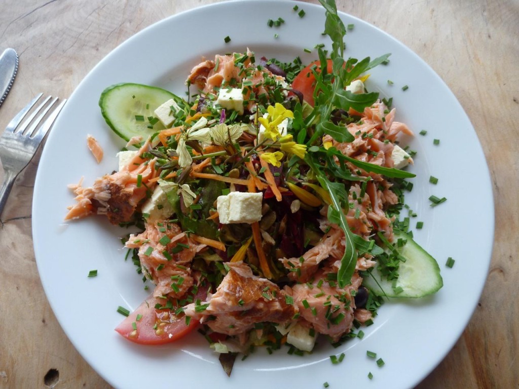 An excellent fish salad. 
