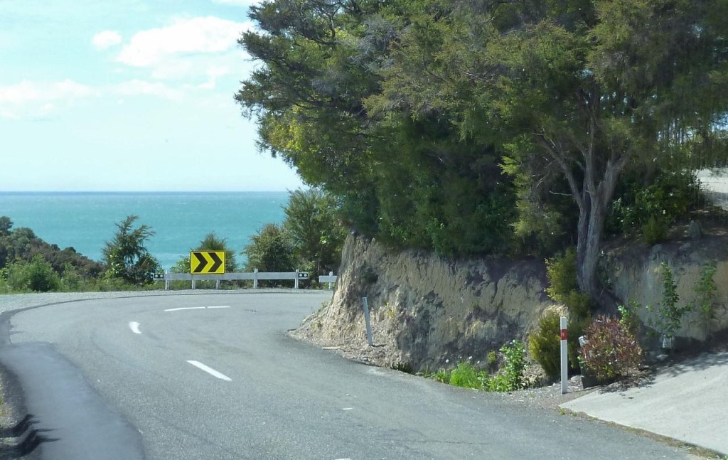 Another narrow winding road. 