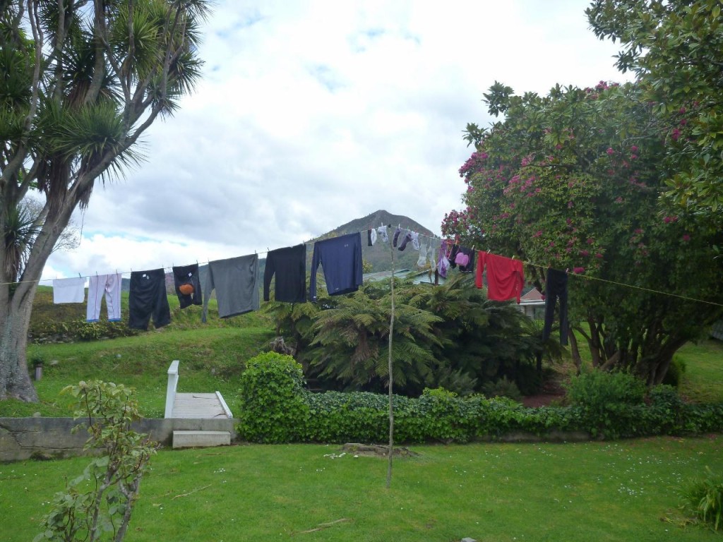 Our laundry drying in this little slice of paradise...Murchison. 