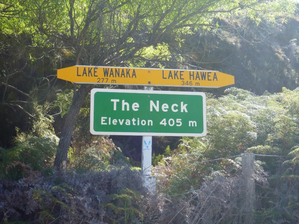 The Neck separates the two lakes. 