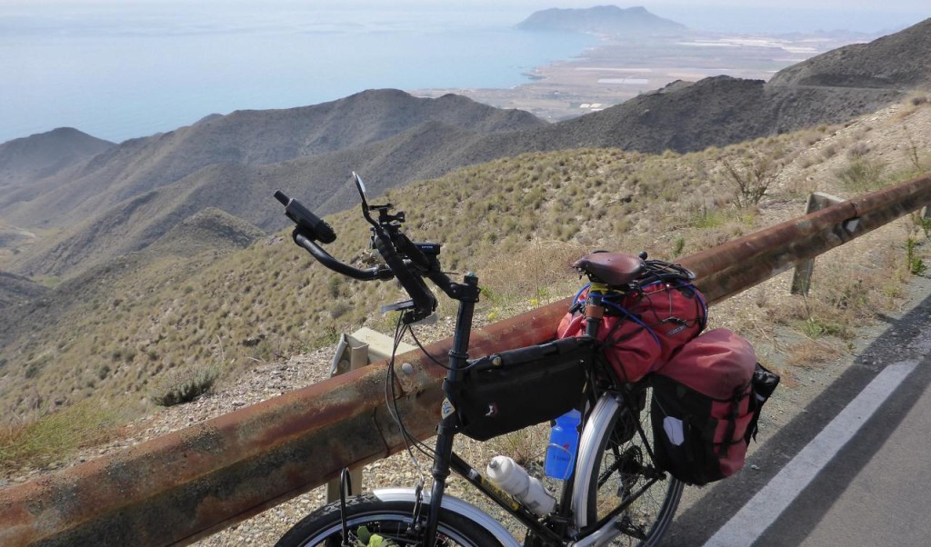 Looking back along the coast. 