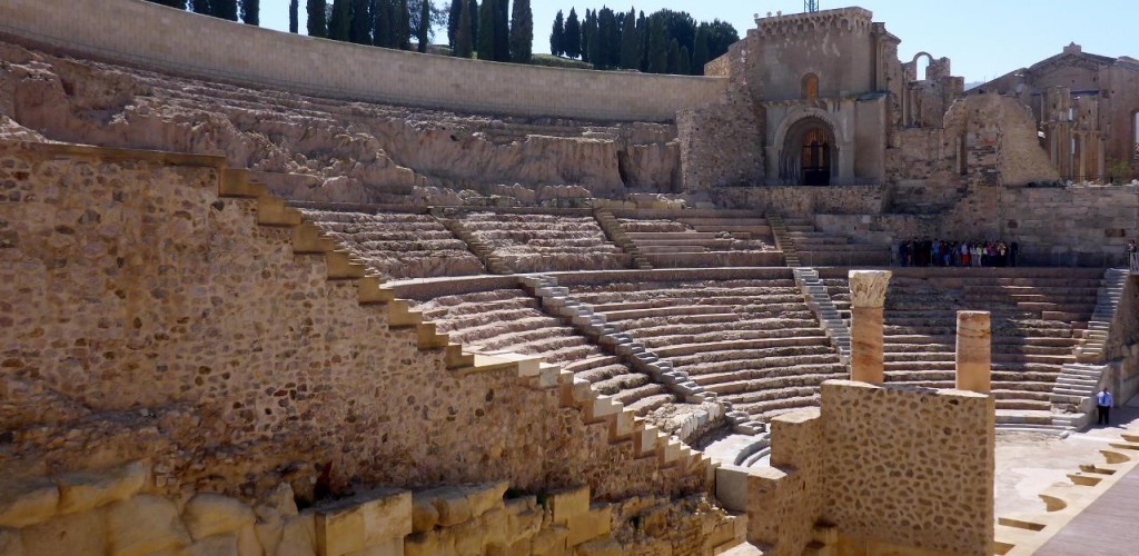 An ancient Roman amphitheater built in the first century. 