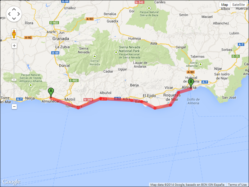 80 miles in two days. 