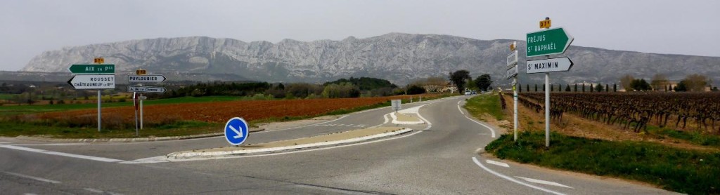The mountains east of Aix. 