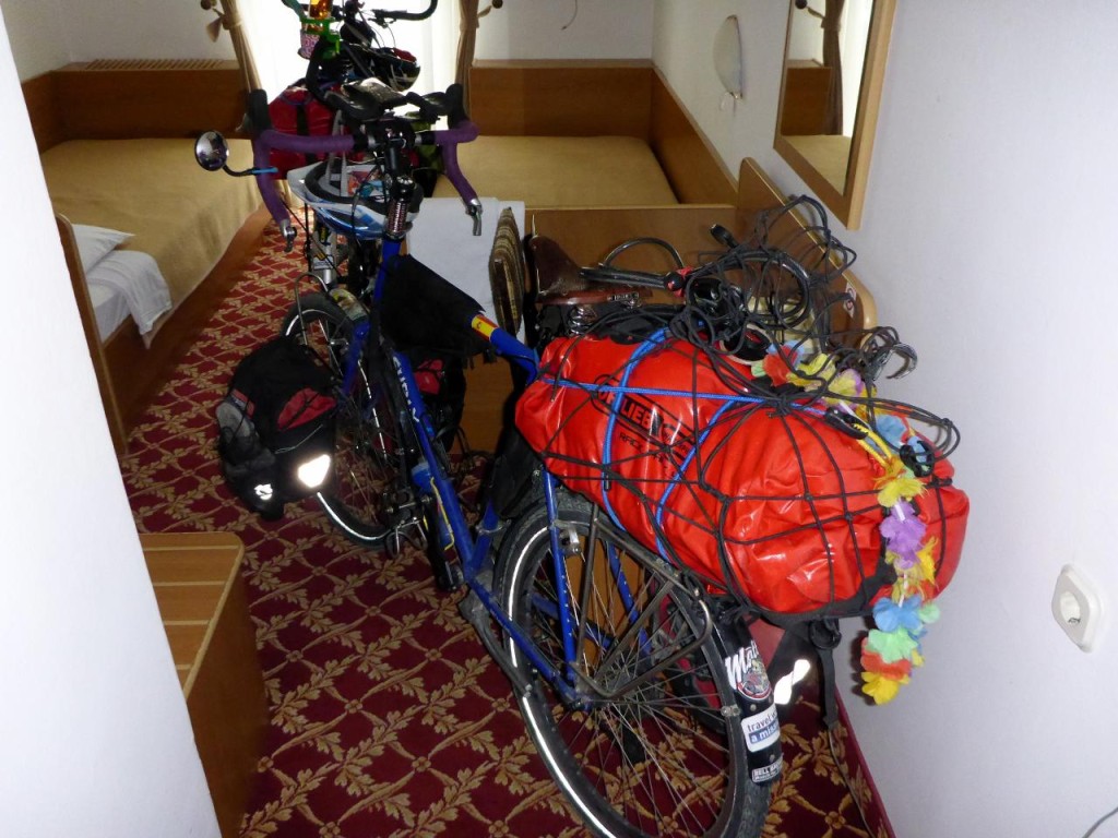 We were given a free room for the bikes! How about that for service! 
