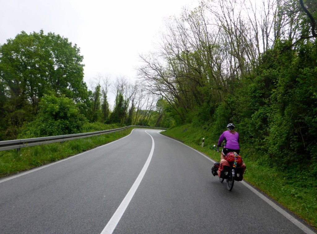 Our Easter morning ride across the Croatian Peninsula to the east side. 
