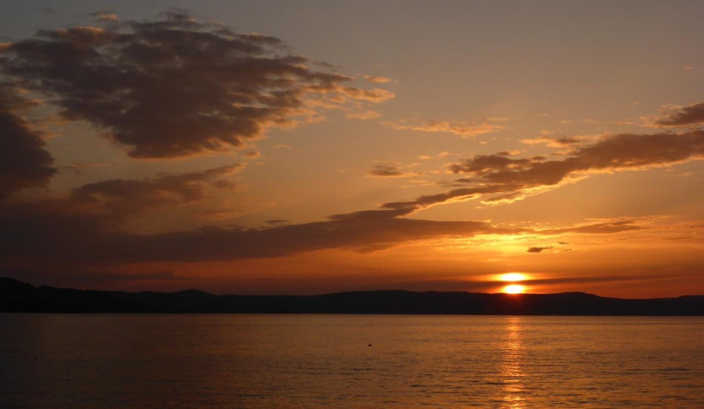 A Croatian sunset. 