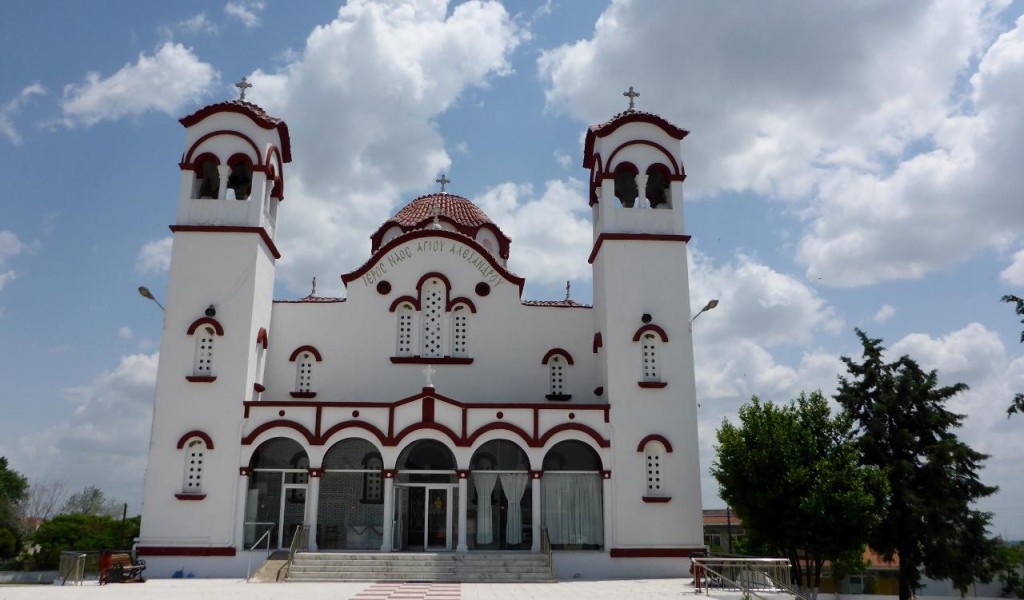 A beautiful Greek Orthodox church. 