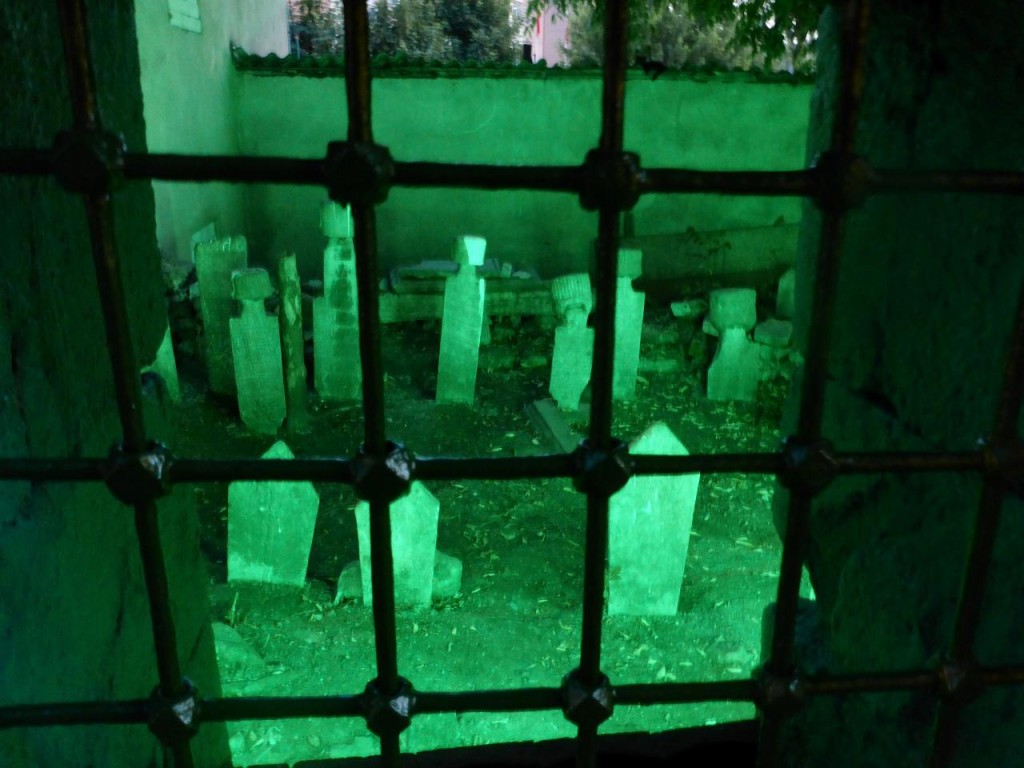 An old eerie cemetery near our apartment. 