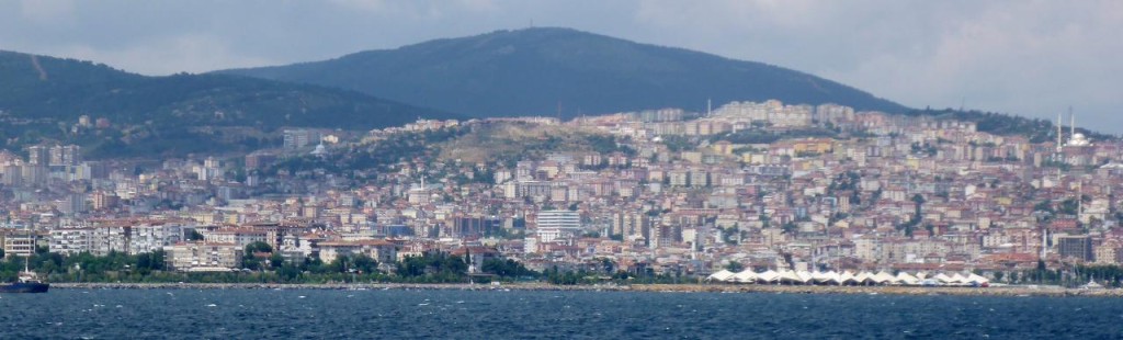   The city of Pendik from the ferry.  