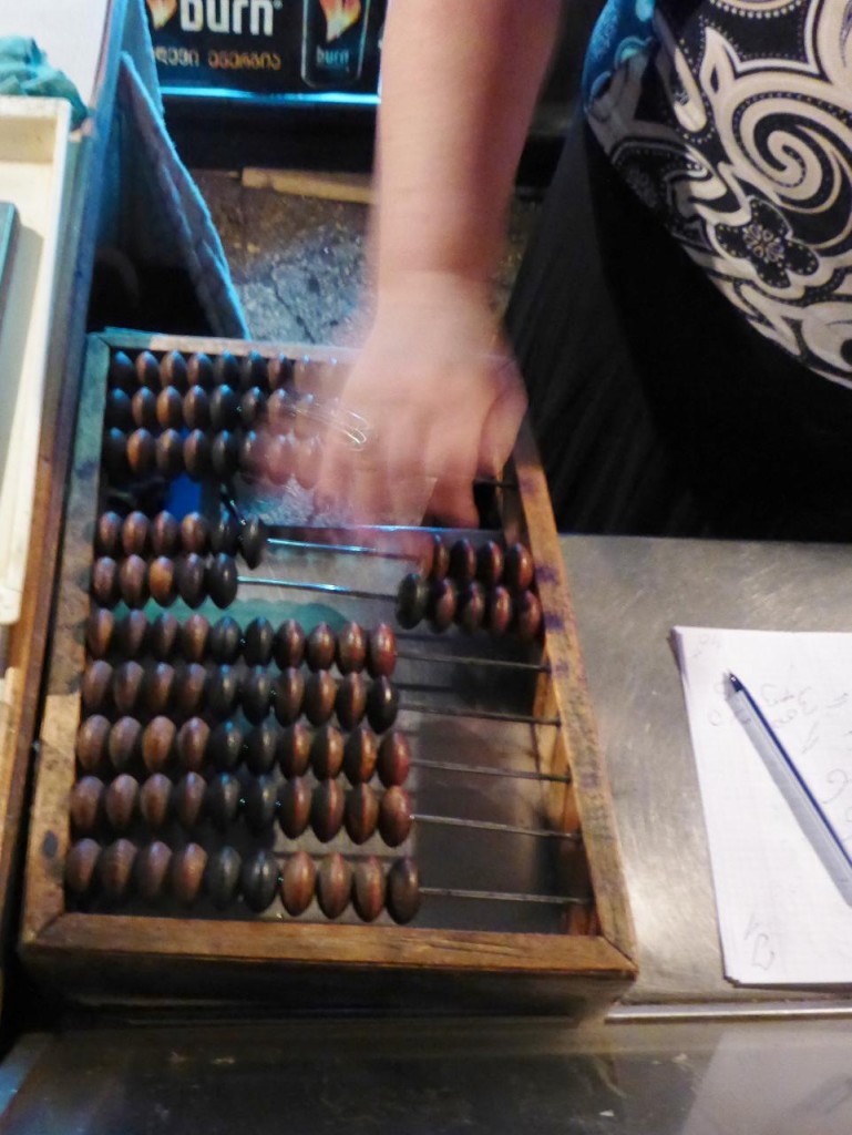 I have seen the abacus in action throughout Georgia. Fascinating. 
