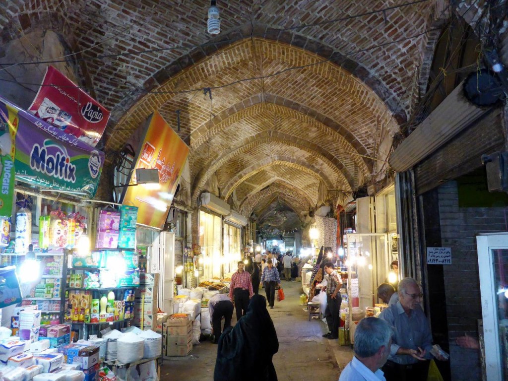 The Tabriz Bazaar. The largest under roof in the world. Over 800 years old with over 5,000 shops and over a 1 km square area. Marco Polo wrote of this bazaar in his travels. This is a major crossroad of the ancient Silk Road. Simply fascinating. Thanks Hamid for the great tour. 