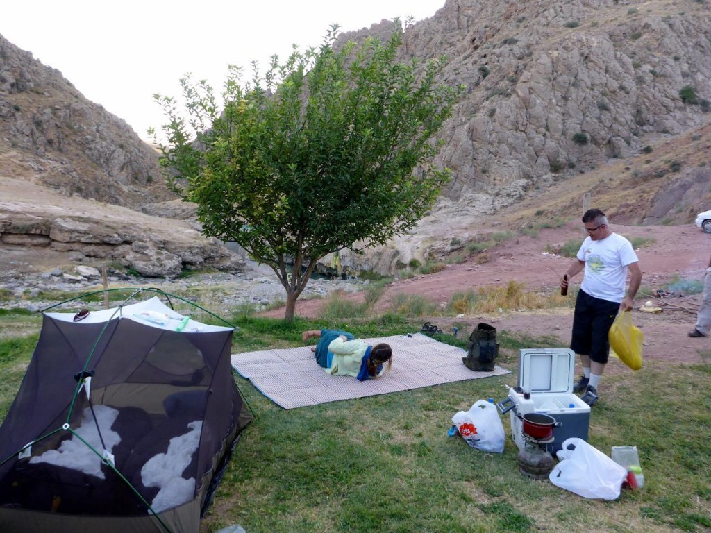 A fine camping spot in a gorge with many springs. 