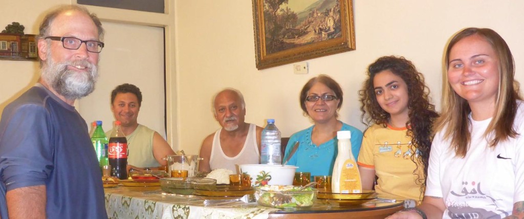 From the left Ehsan, his father Hosein, mother Zohreh, and sister Nooshin. What a nice family! 