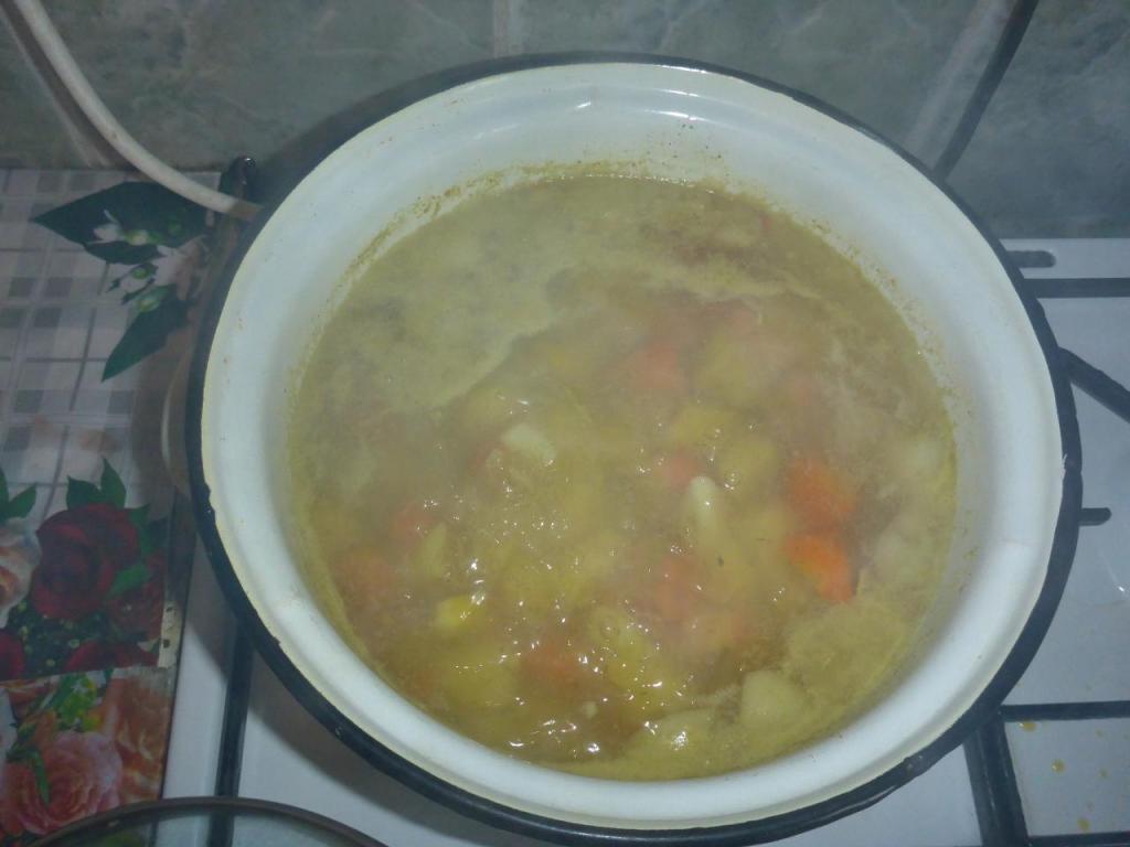 We don't like meat, except for an occasional chicken, so we have been cooking lots and lots of carrot and potato soup. 