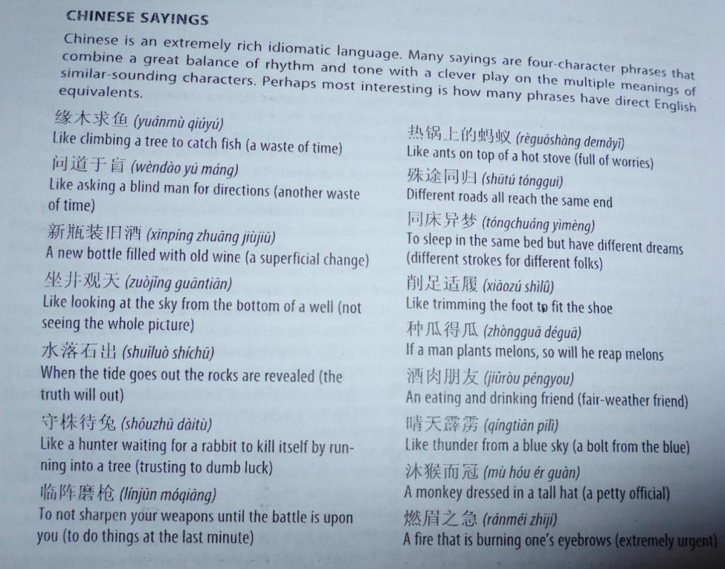 Interesting from the Lonely Planet guide to China. 