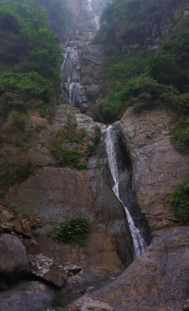 Waterfalls around each bend. 