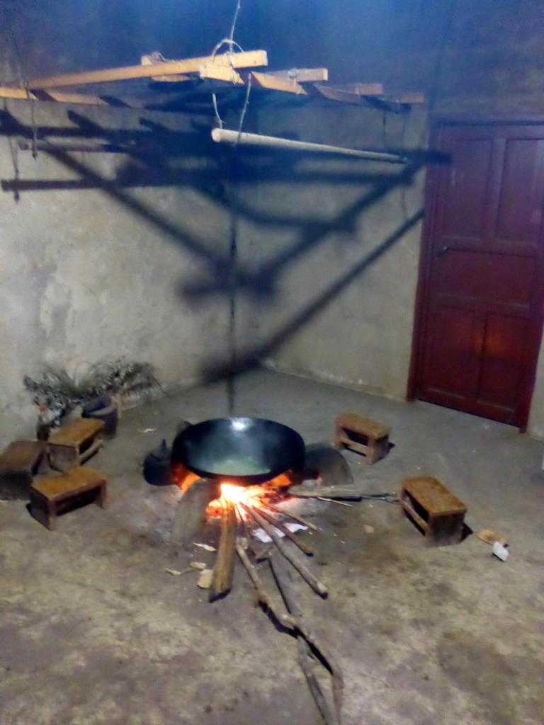 The lady whose house we stayed in cooked us breakfast this morning. Nice stove. 