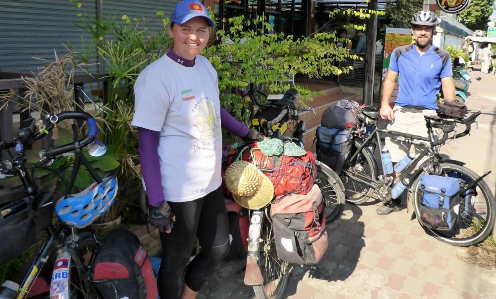 Jocelyn and Tyson from Canada met on Facebook. We stayed in separate towns last night then met for breakfast. He just spent a few months touring Turkey and is beginning a SE Asia winter tour.