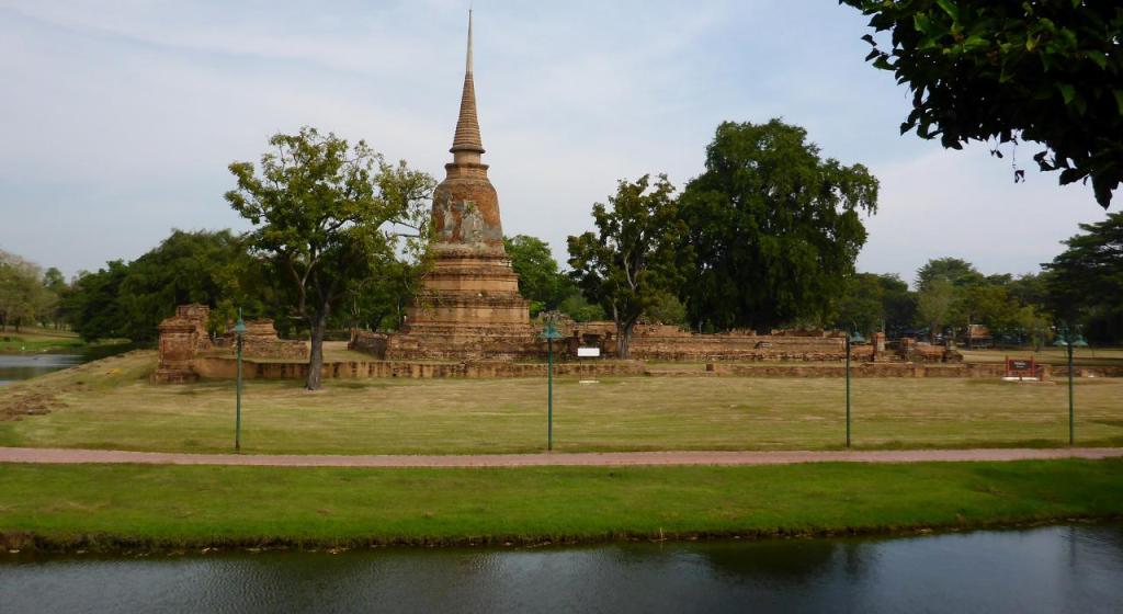 Ayutthaya, Thailand founded in 1350 is the ancient capital full of temple ruins. 