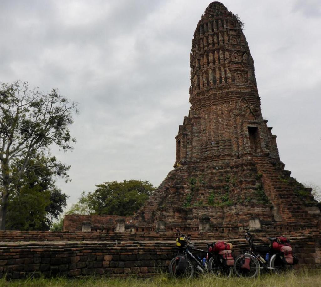 We explored 1700 year old temple ruins on the ride out of town. 