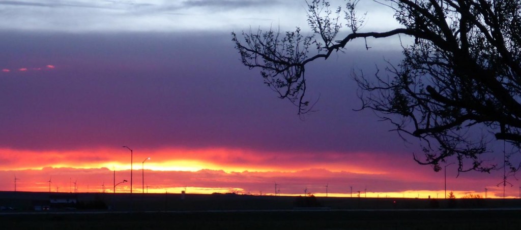 A pretty Colorado sunrise at 5:20 am. 