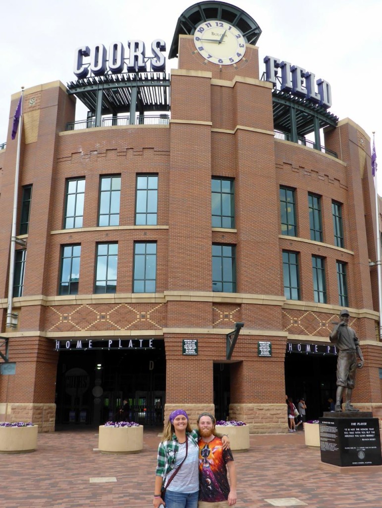 Coors Field with Jocelyn's friend, Blake. He was an excellent guide as we did a walking tour of downtown Denver. 