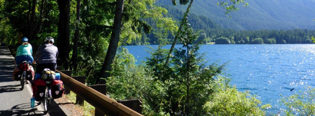 Lake Crescent in the Olympic National Forest. 