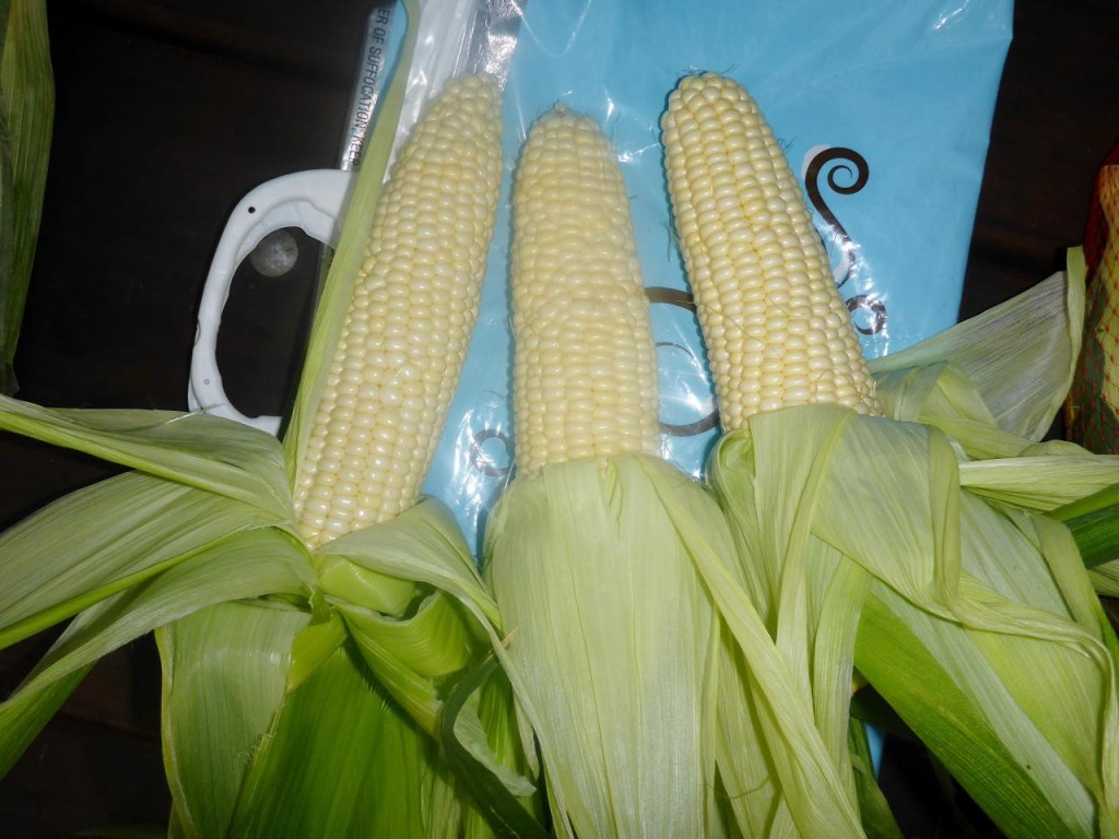 We have been eating lots of delicious California corn. 