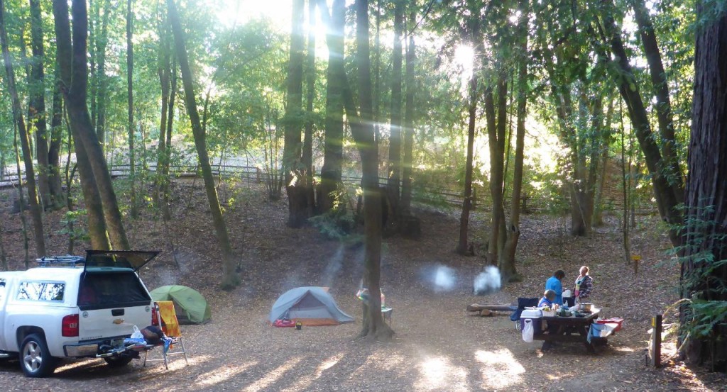 Our very quiet camp site at Schoolhouse Canyon near Korbel. 