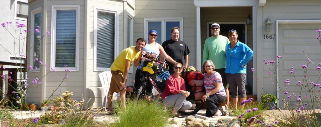 Our hosts for the night Teri and Brad in front of their beautiful home.