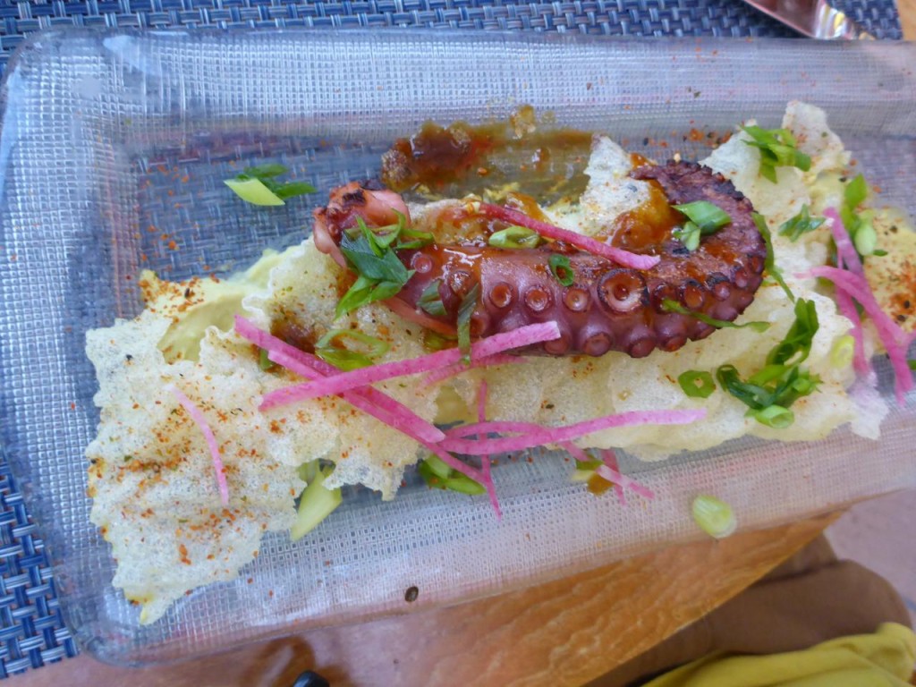 Cary had excellent grilled octopus.