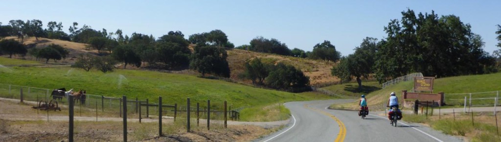 Our Tuesday commute through horse country.