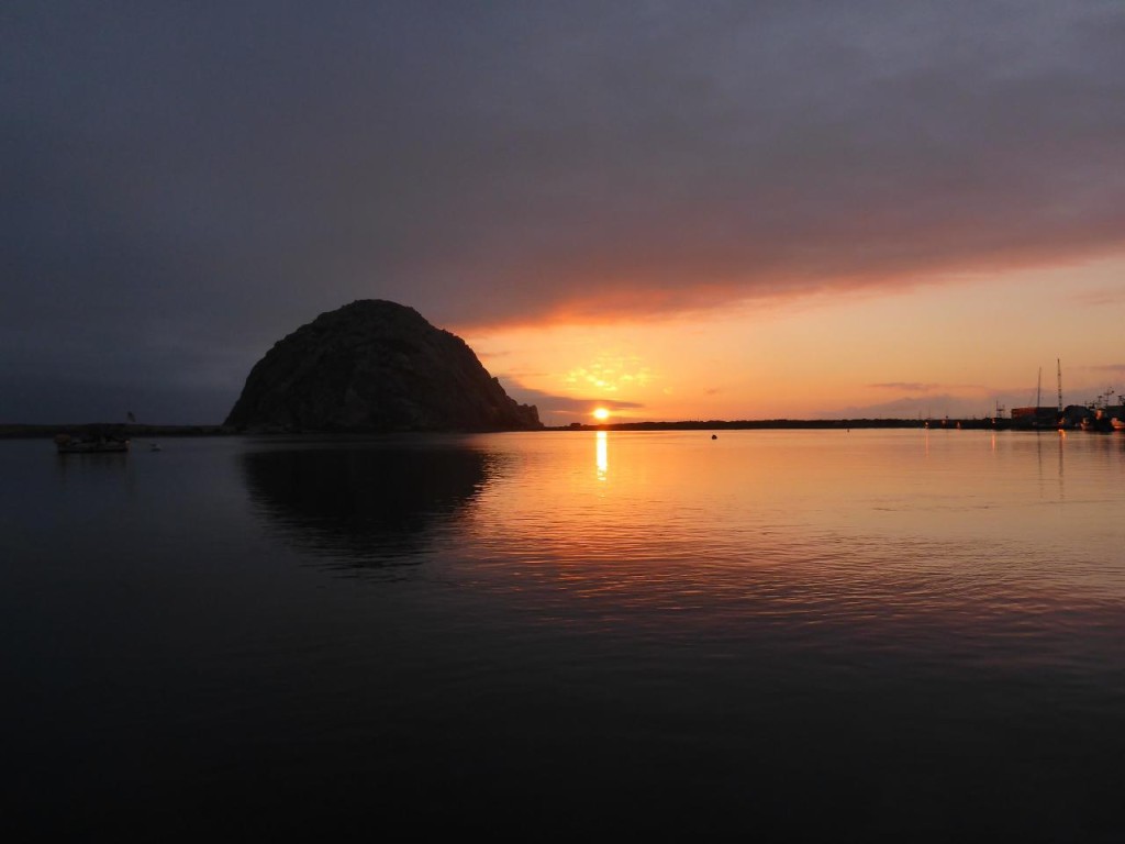 What a super sunset over Morro Rock. 