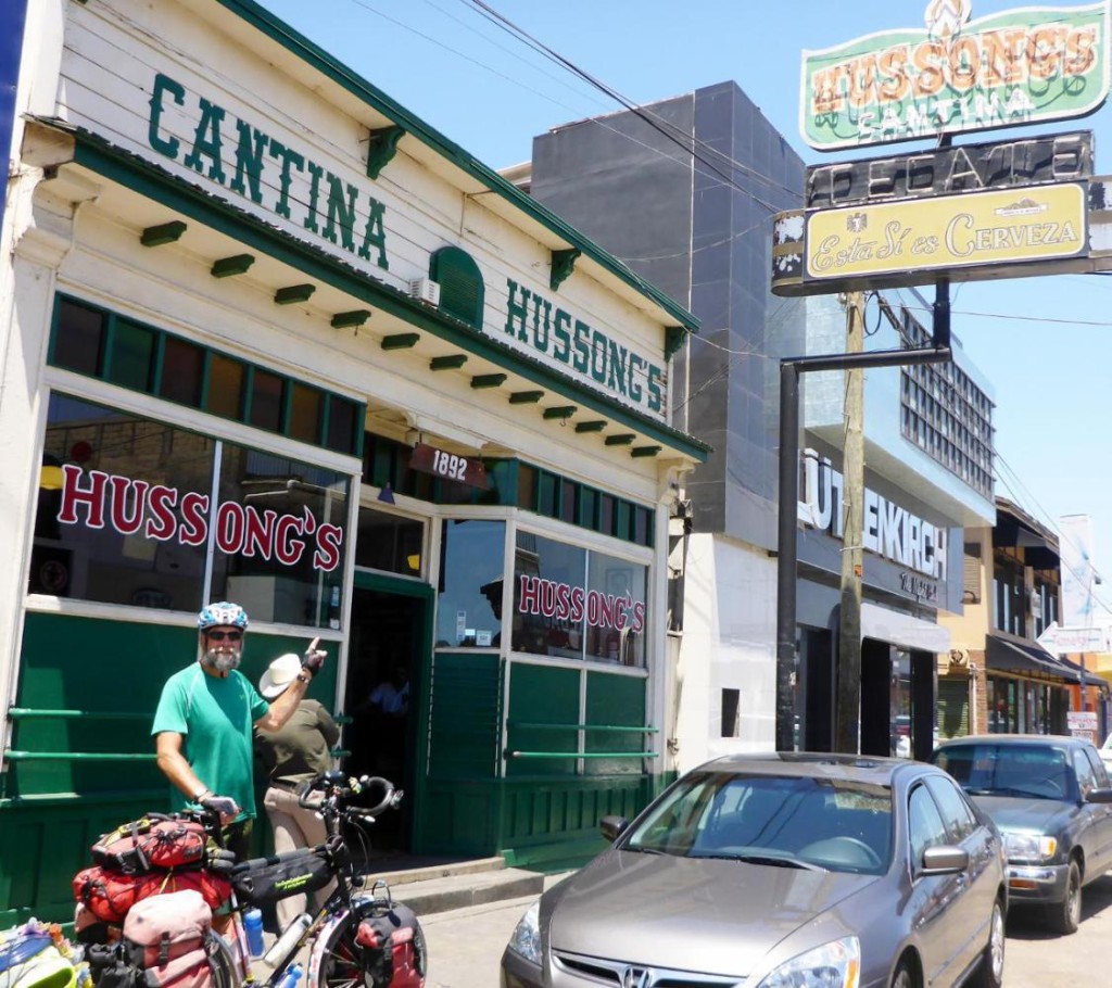 Hussong's Cantina in Ensenada. Built in 1892 by a German named Johan Hussong. At first it was a stage coach stop then became Ensenada's first bar. A very fun place to drive while I was stationed on a navy ship in San Diego. 