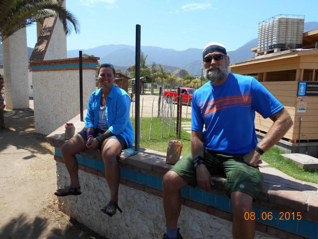 We met two motorcyclists early on in Baja. John took this picture of us on a break and emailed it. We really like hearing from people we have met on the road. 