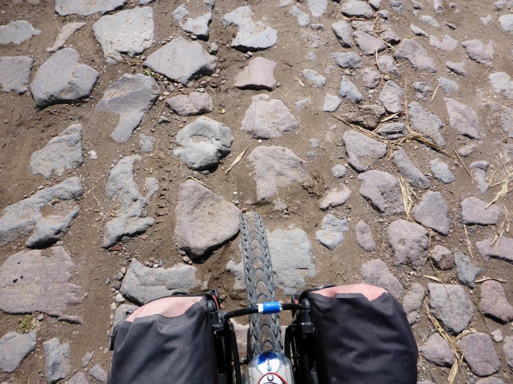 We found the cobblestones of Europe easier to ride over. 